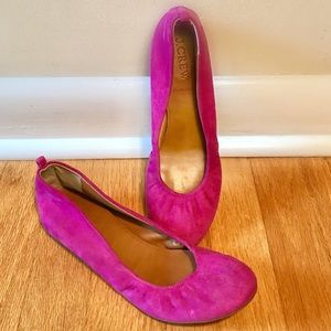 💖 J Crew Cece Ballet Flats Pink Made in Italy EUC